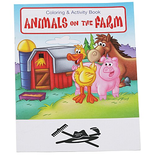 Animals On The Farm Coloring Book Main Image