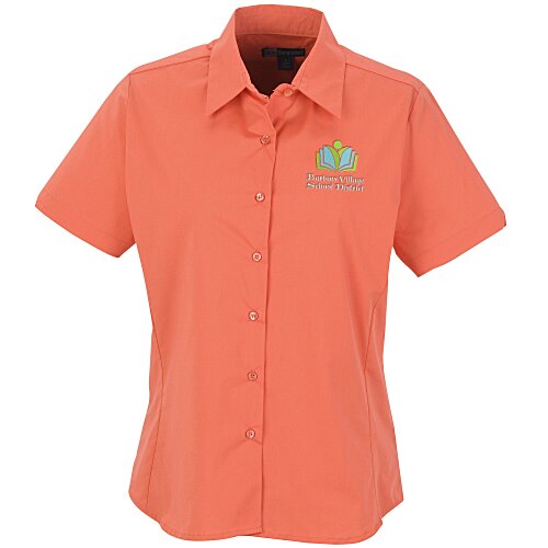 Easy Care Short Sleeve Stretch Poplin Blouse - Ladies' Main Image
