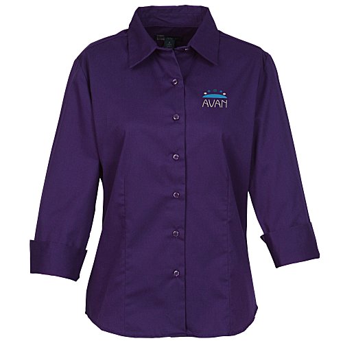 Peached Fine Line Twill Shirt - Ladies' Main Image