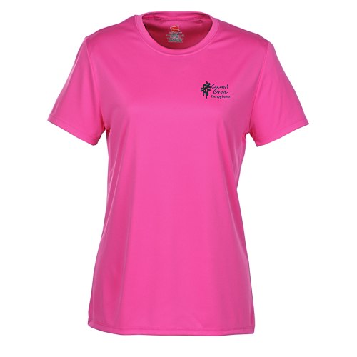 Hanes 4 oz. Cool Dri T-Shirt - Ladies' - Screen Main Image