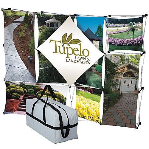 10' Geometric Pop-Up Display with Soft Carrying Case Main Image