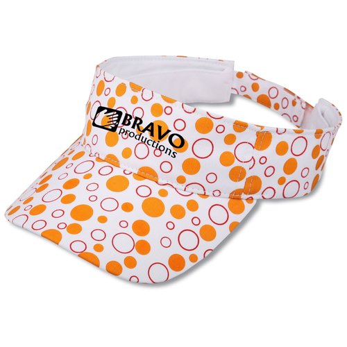 Sassy Polka Dot Visor - Closeout Main Image