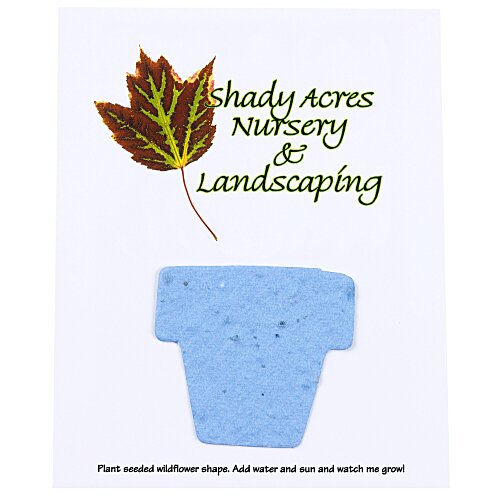Seeded Paper Shapes Mailer/Postcard - 4" x 5" Flower Pot Main Image