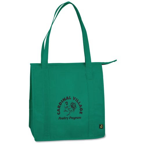 Zippered Grocery Tote - 13" x 12" - 24 hr Main Image
