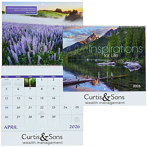 Inspirations for Life Calendar - Spiral Main Image