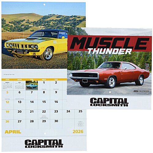 Muscle Thunder Calendar - Stapled Main Image