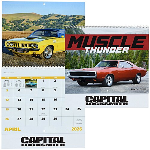 Muscle Thunder Calendar - Spiral Main Image