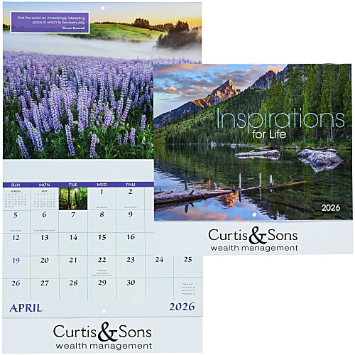 Inspirations for Life Calendar - Stapled Main Image