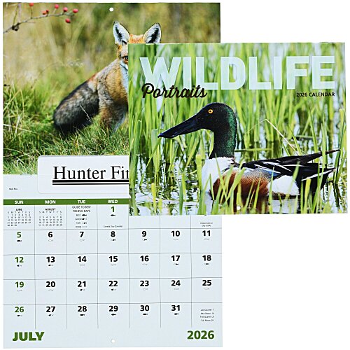 Wildlife Portraits Calendar - Window Main Image