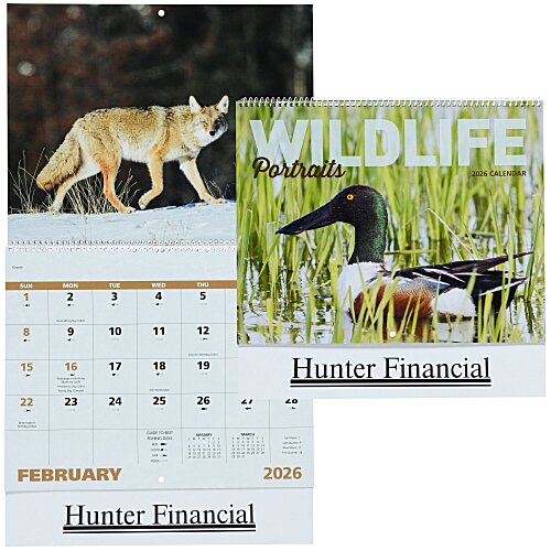 Wildlife Portraits Calendar - Spiral Main Image