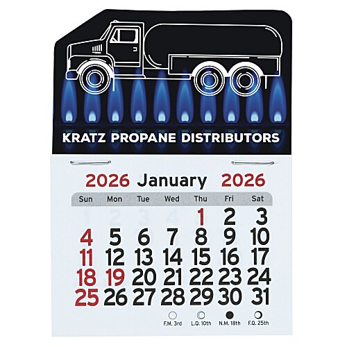 Peel-N-Stick Calendar - Propane Truck Main Image