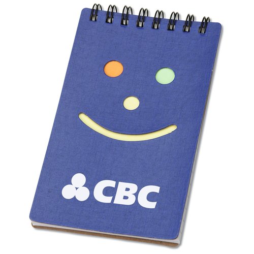 Eco Smiley Sticky Jotter Main Image