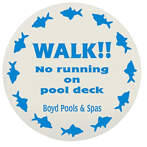 Removable Floor Sticker - Circle - White - L Main Image