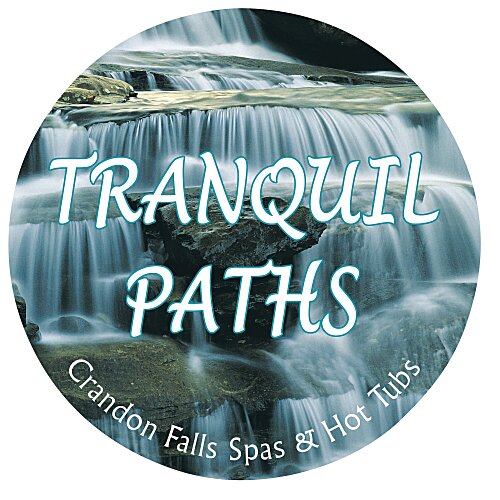 Removable Full Color Floor Sticker - Circle - White - S Main Image