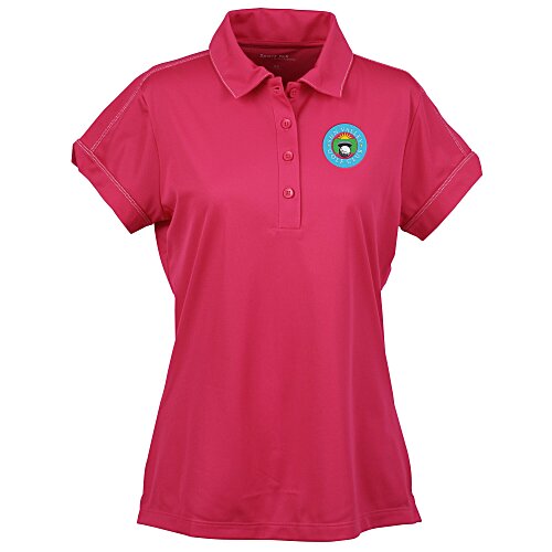Contrast Stitch Micropique Polo - Ladies' Main Image