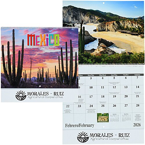 Mexico Calendar - Spiral Main Image