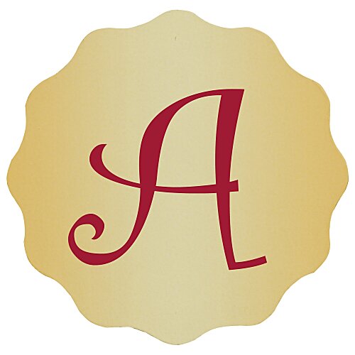 Flat Seal by the Roll - Circle - Wavy Edge  - 1-1/4" Main Image