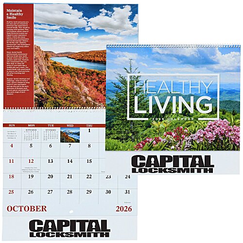 Healthy Living Calendar - Spiral Main Image