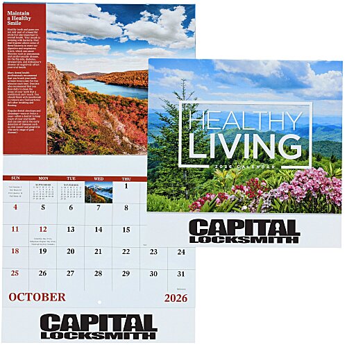 Healthy Living Calendar - Stapled Main Image
