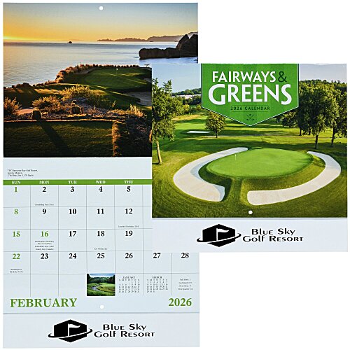 Fairways & Greens Calendar - Stapled Main Image