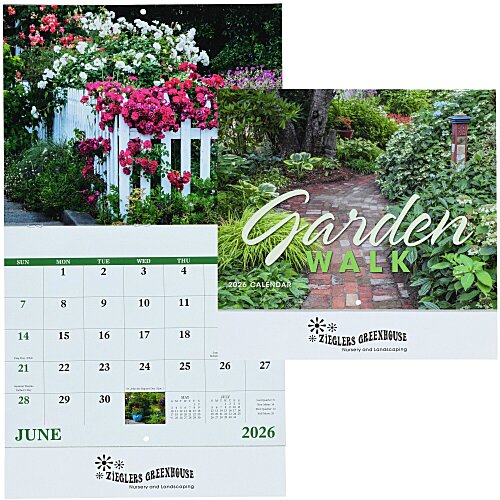 Garden Walk Calendar - Stapled Main Image