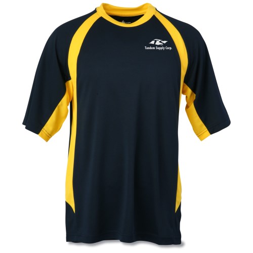 Anti-Microbial Color Block Wicking Tee - Men's - Screen Main Image