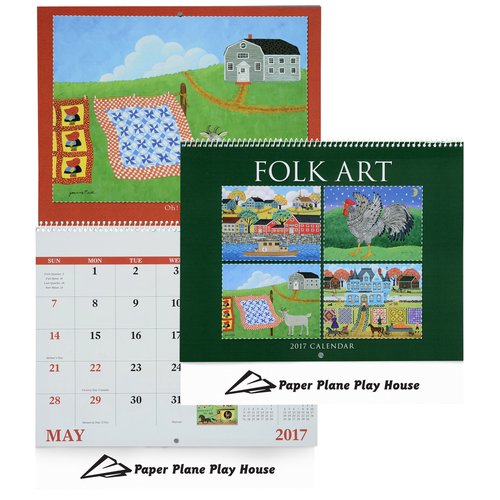 Folk Art Calendar - Spiral Main Image