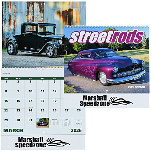 Street Rods Calendar - Spiral Main Image