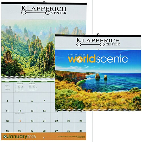 World Scenic Large Wall Calendar Main Image