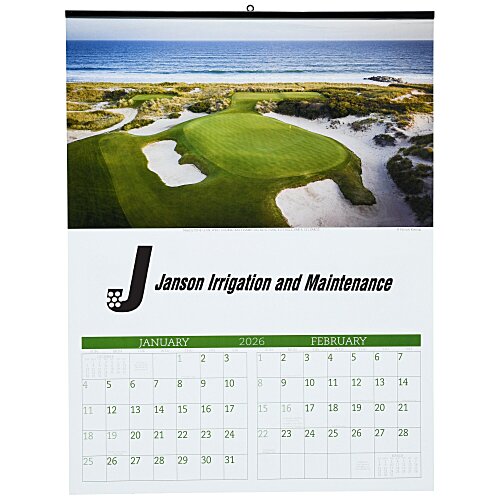 Golf Landscapes Calendar with 2-Month View Main Image