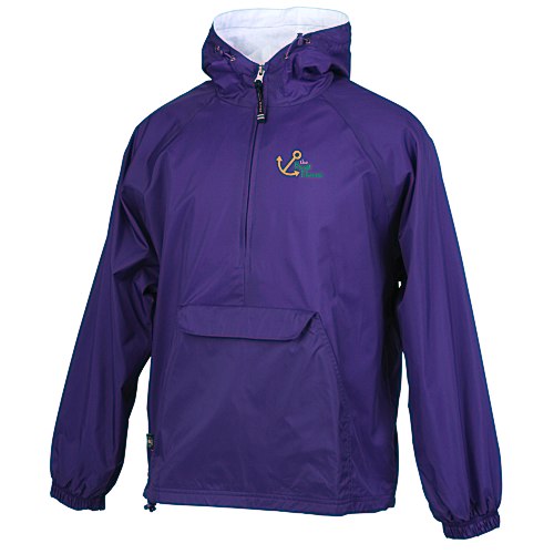 Packable Flannel Lined Pullover - Embroidered Main Image