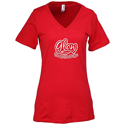 Bella+Canvas Relaxed V-Neck T-Shirt - Ladies’ - Screen Main Image