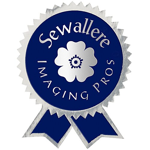 Embossed Seal by the Roll - Ribbon with Pinked Edges - 2" x 2-1/2" Main Image