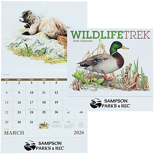 Wildlife Trek Calendar - Stapled Main Image