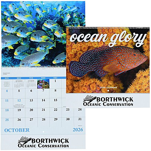 Ocean Glory Calendar - Spiral Main Image