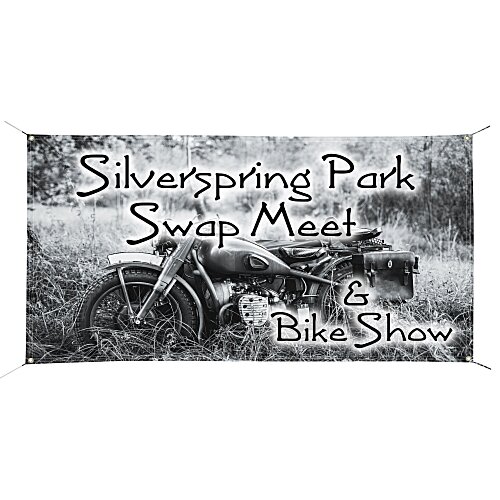 Vinyl Banner with Rope on Corners - 3' x 8' Main Image
