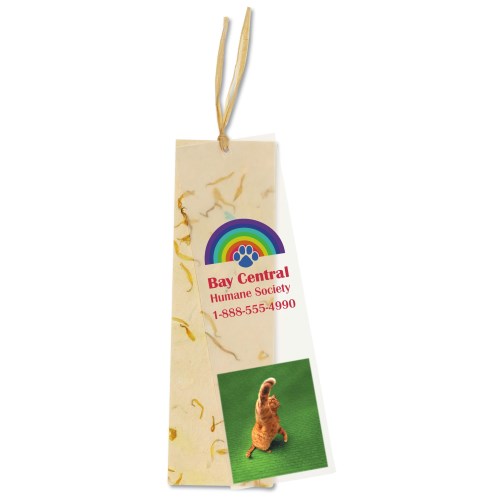 Seeded Message Bookmark - Marigold Main Image