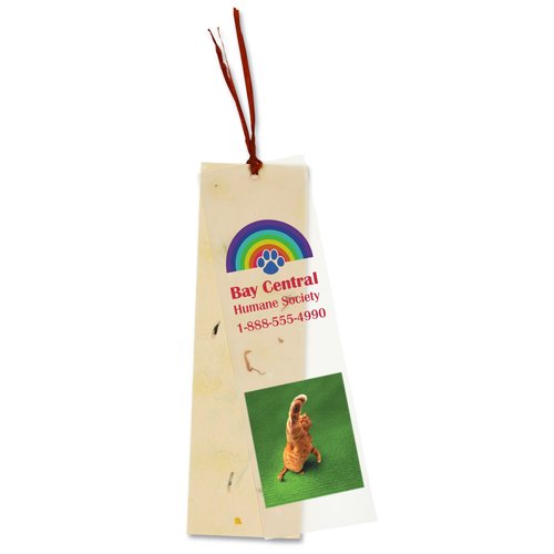 Seeded Message Bookmark - Carrot Main Image