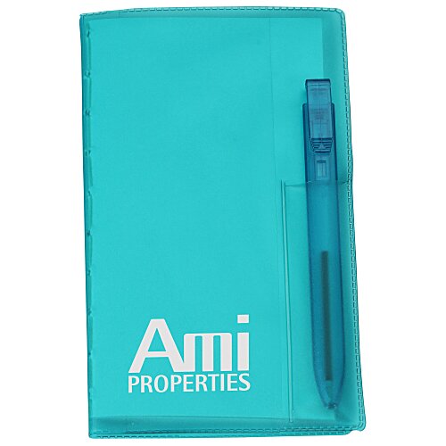 Memo Book with Flat Pen - Translucent Main Image