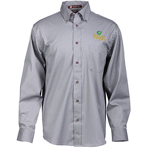Harriton Twill Shirt with Stain Release - Men's Main Image