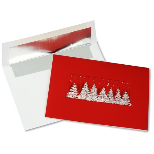Glistening Treeline Greeting Card Main Image