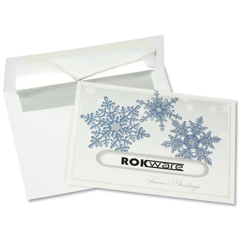 Snowflake Die-Cut Greeting Card Main Image