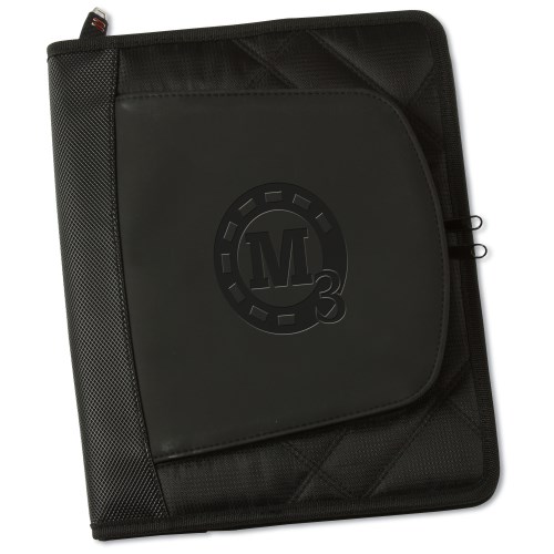 elleven Jr. Zippered Padfolio - Debossed Main Image