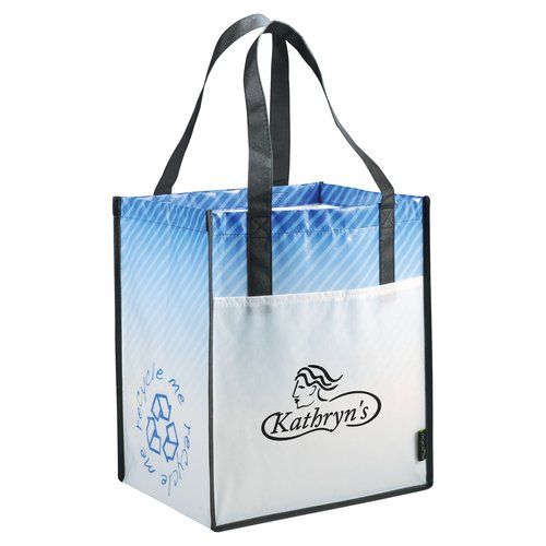 Ombre Diagonal Print Shopper Main Image