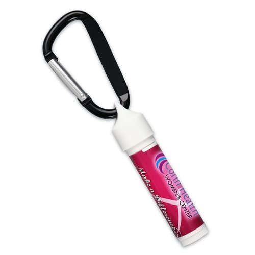 Value Soy Lip Balm w/Carabiner - Awareness Main Image