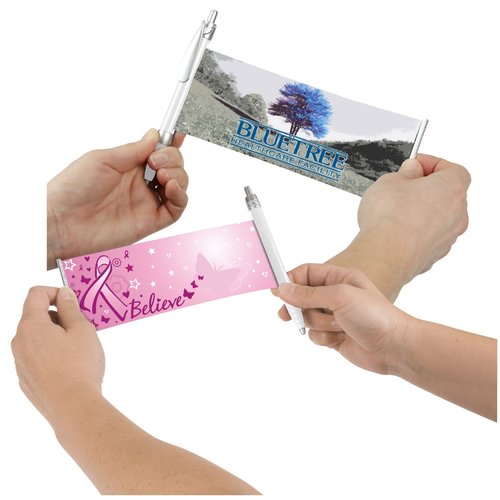 Banner Pen - Pink Ribbon - Butterflies Main Image