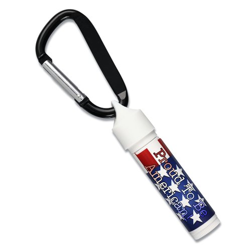 Holiday Value Soy Lip Balm w/Carabiner - Stars & Stripes Main Image