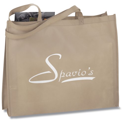 Gusseted Polypropylene Tote - 20" x 16" - Closeout Main Image