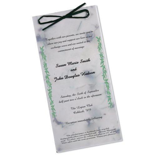 Seeded Invitation/Program - 9" x 4" - Chili Pepper Main Image