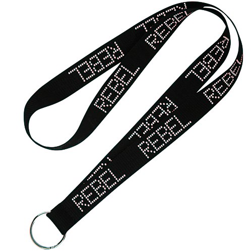 Rhinestone Polyester Lanyard - 3/4" Main Image